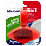 Display Odorizant toaleta Misavan Maxi Block Tropical 10 buc/display - imagine 2