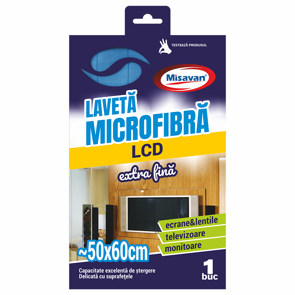 msv-microfibra-extra-fina-pt-lcd_11030_1_1662142678 Laveta microfibra pentru ecrane LCD Misavan, 60*50cm, 1buc/set - imagine 1