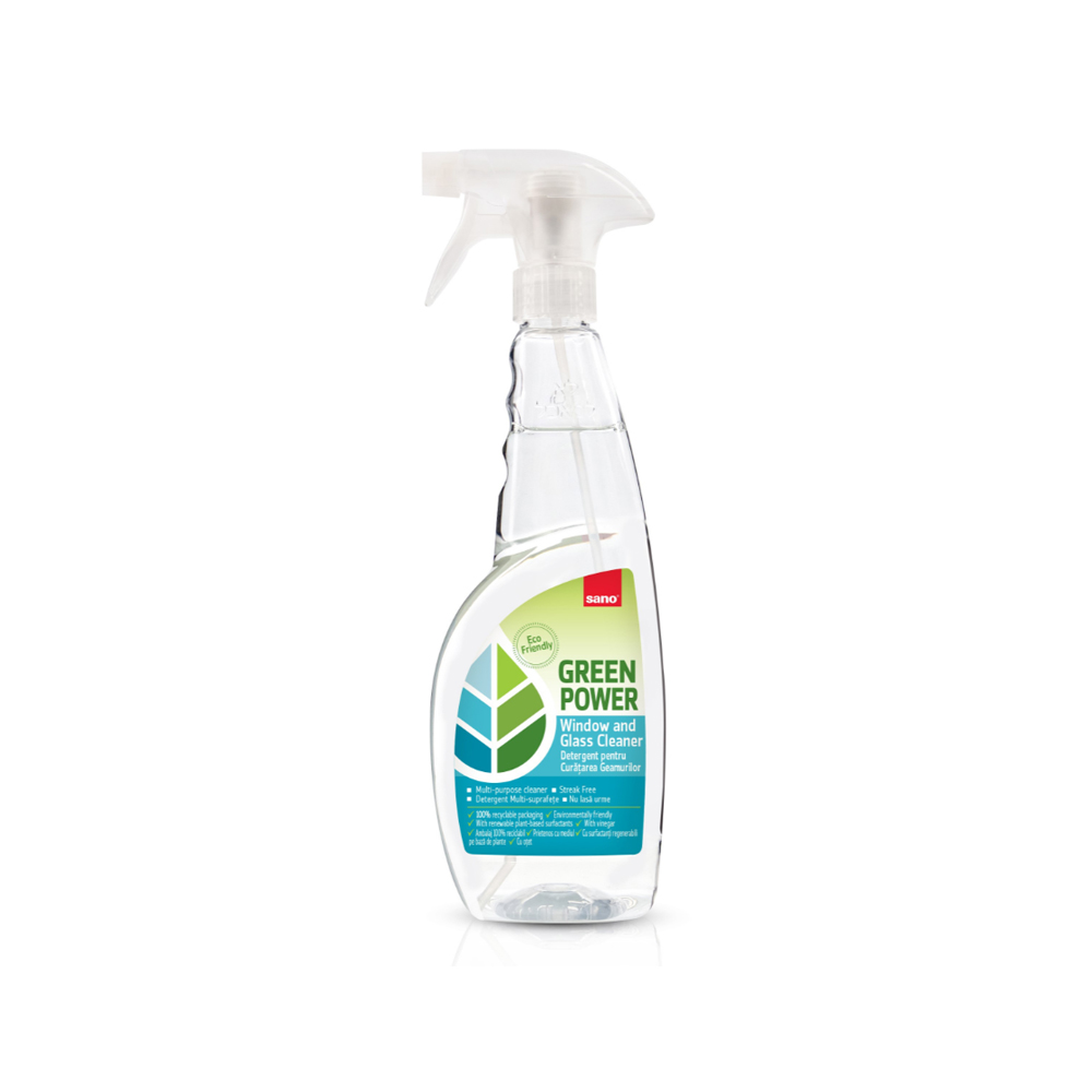 SANO GREEN POWER FERESTRE 750ML 7290108351736 🌱 Sano Green Power - Detergent pentru curățarea geamurilor - imagine 1
